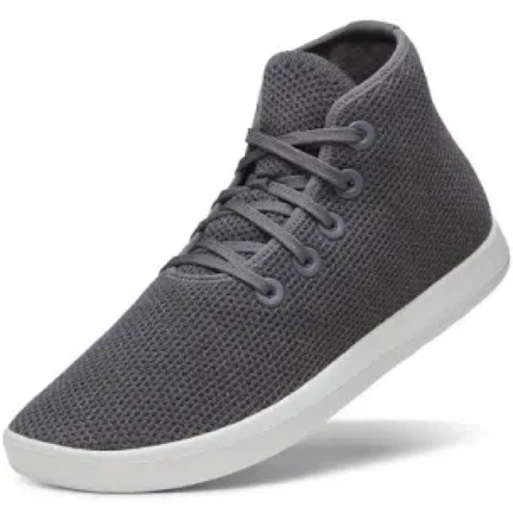 Allbirds Dark Gray Tree Topper Hightop Sneakers Women’s Size 11 Washable Casual